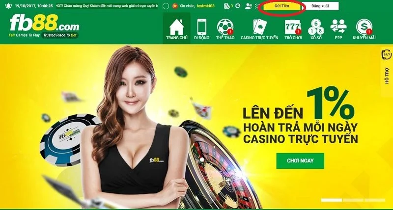 Gửi tiền FB88 nhằm mục đích gì?